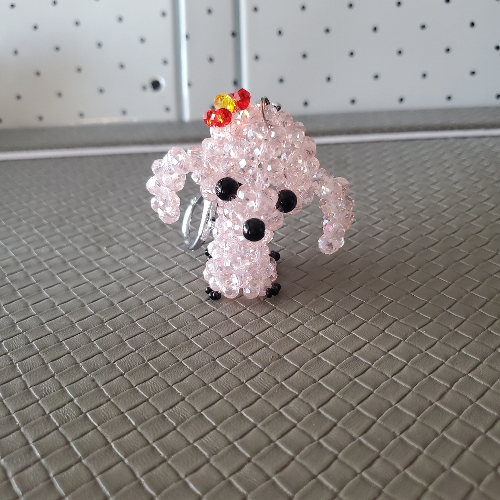Handmade cute dog key chain